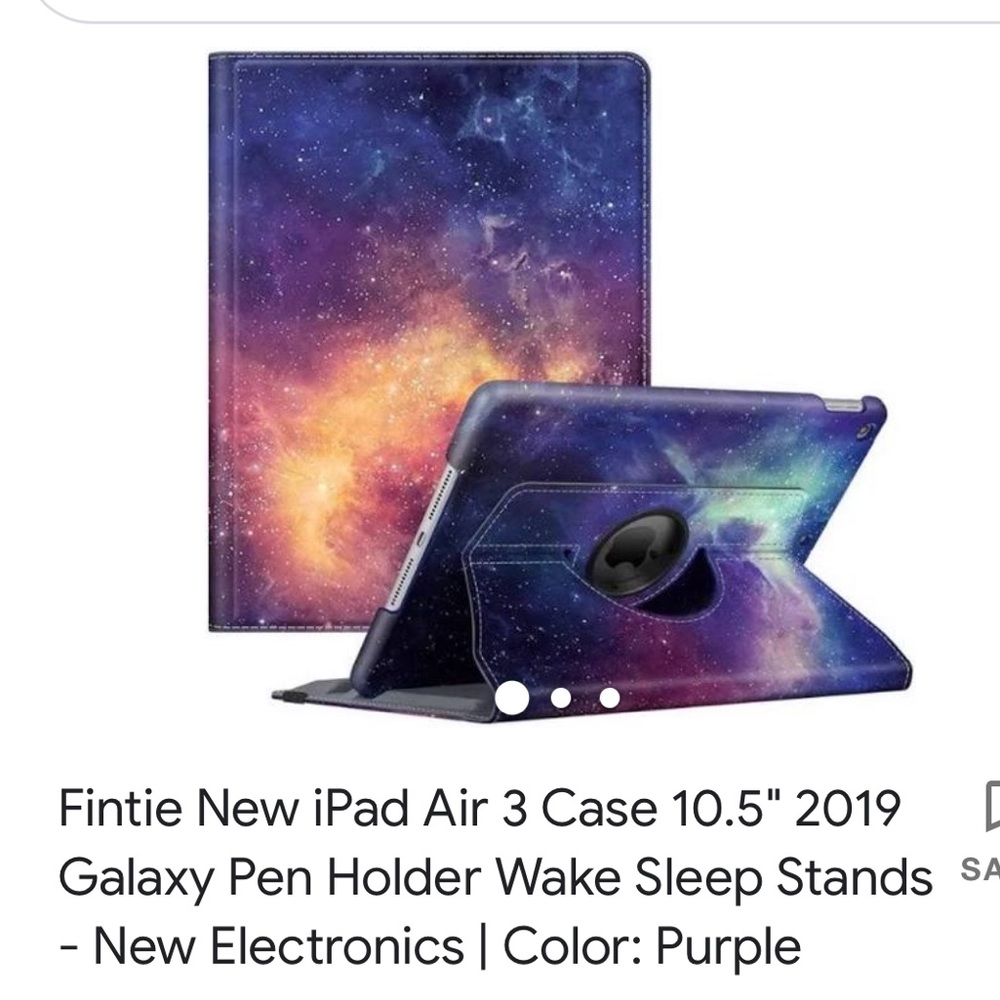 Celestial blue sky IPad Pro 12/9 standup hard shell case
